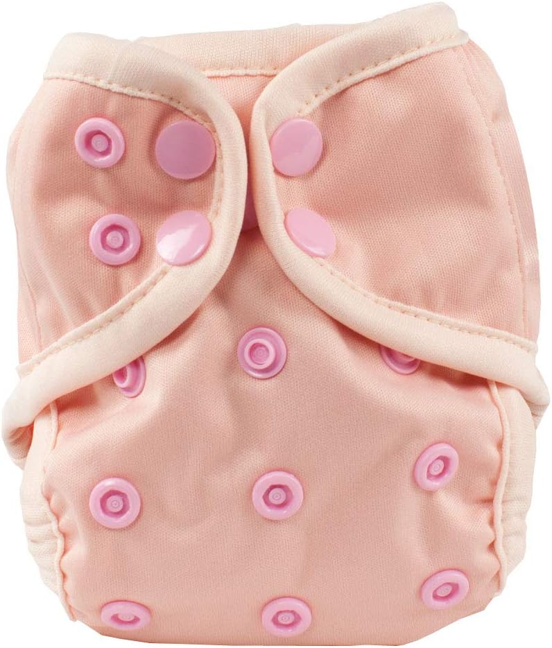 OsoCozy Newborn Reusable Cloth Diaper Covers - Adjustable Snap Fit & Double Leg Gussets for Baby Boys & Girls from 6-12 Pounds. Use with Prefold, Flat or Fitted Cloth Diapers or Snap-in Inserts - Image 1